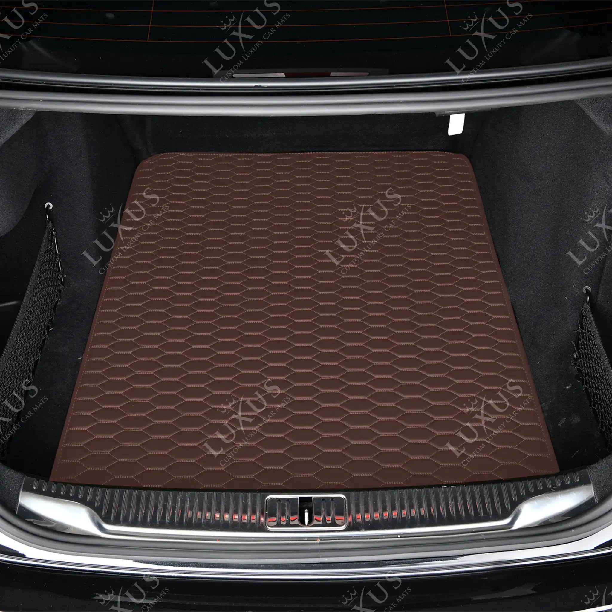 Luxus Premium Honeycomb Custom Base Trunk Liner | Chocolate Brown