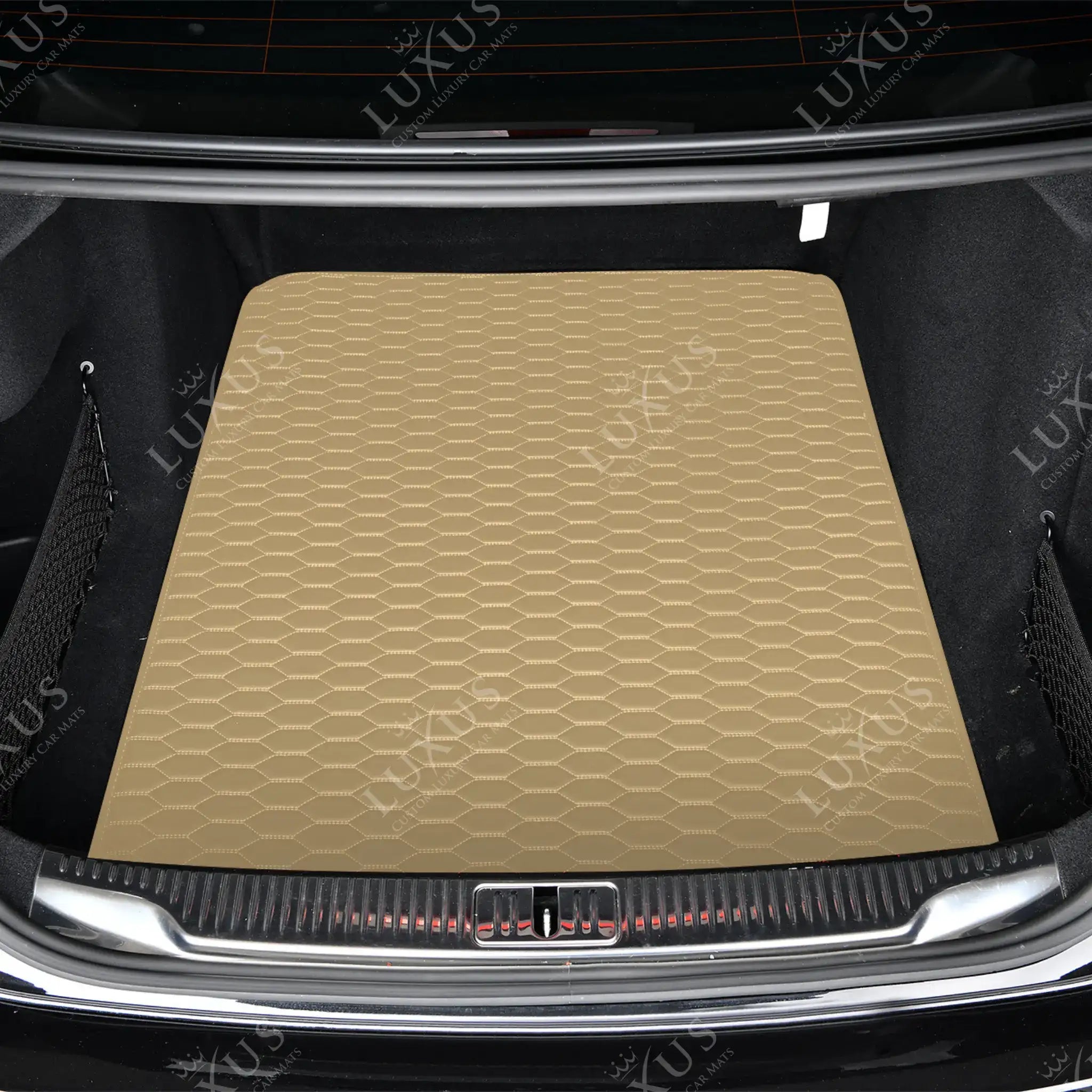 Luxus Premium Honeycomb Custom Base Trunk Liner | Cream Beige