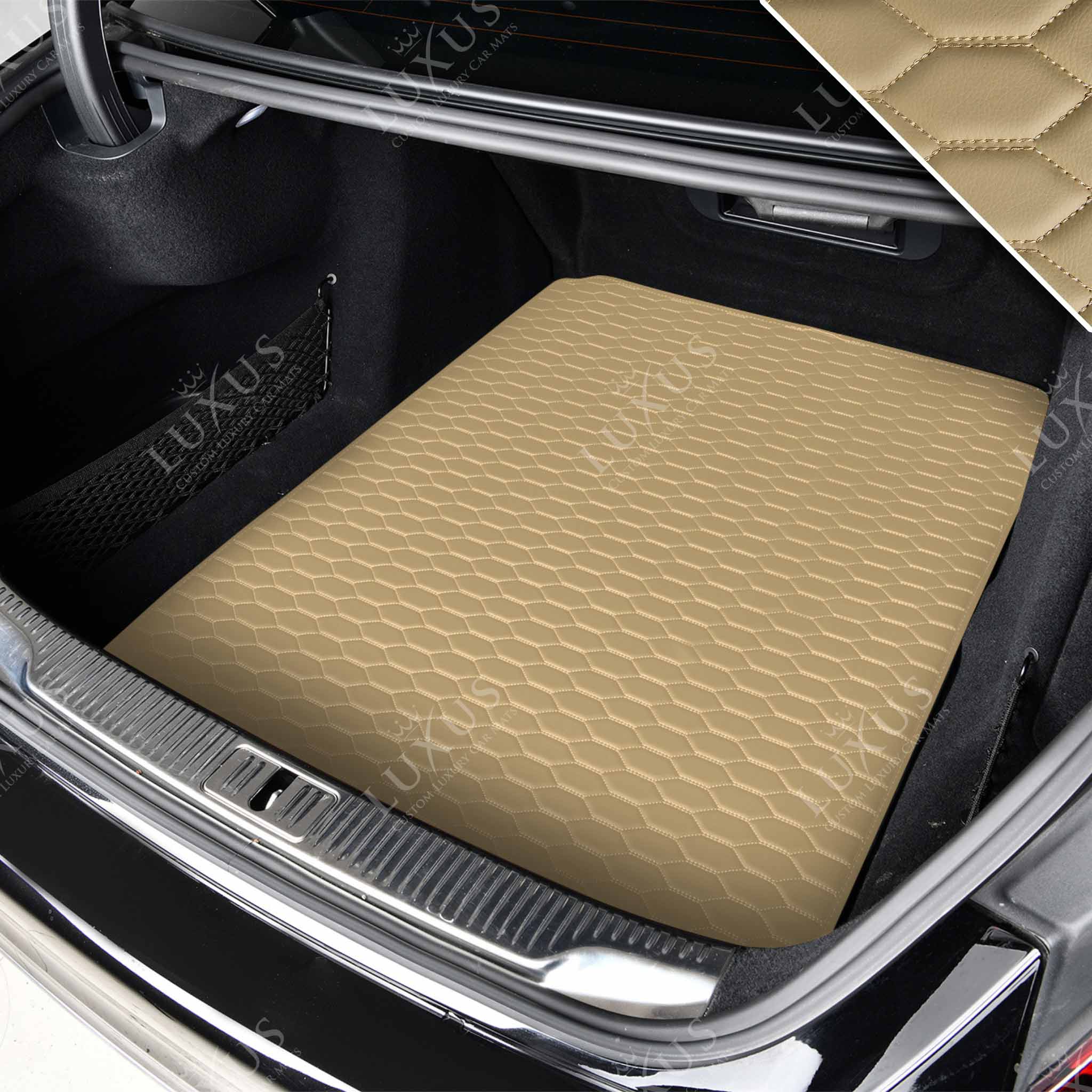 Luxus Premium Honeycomb Custom Base Trunk Liner | Cream Beige