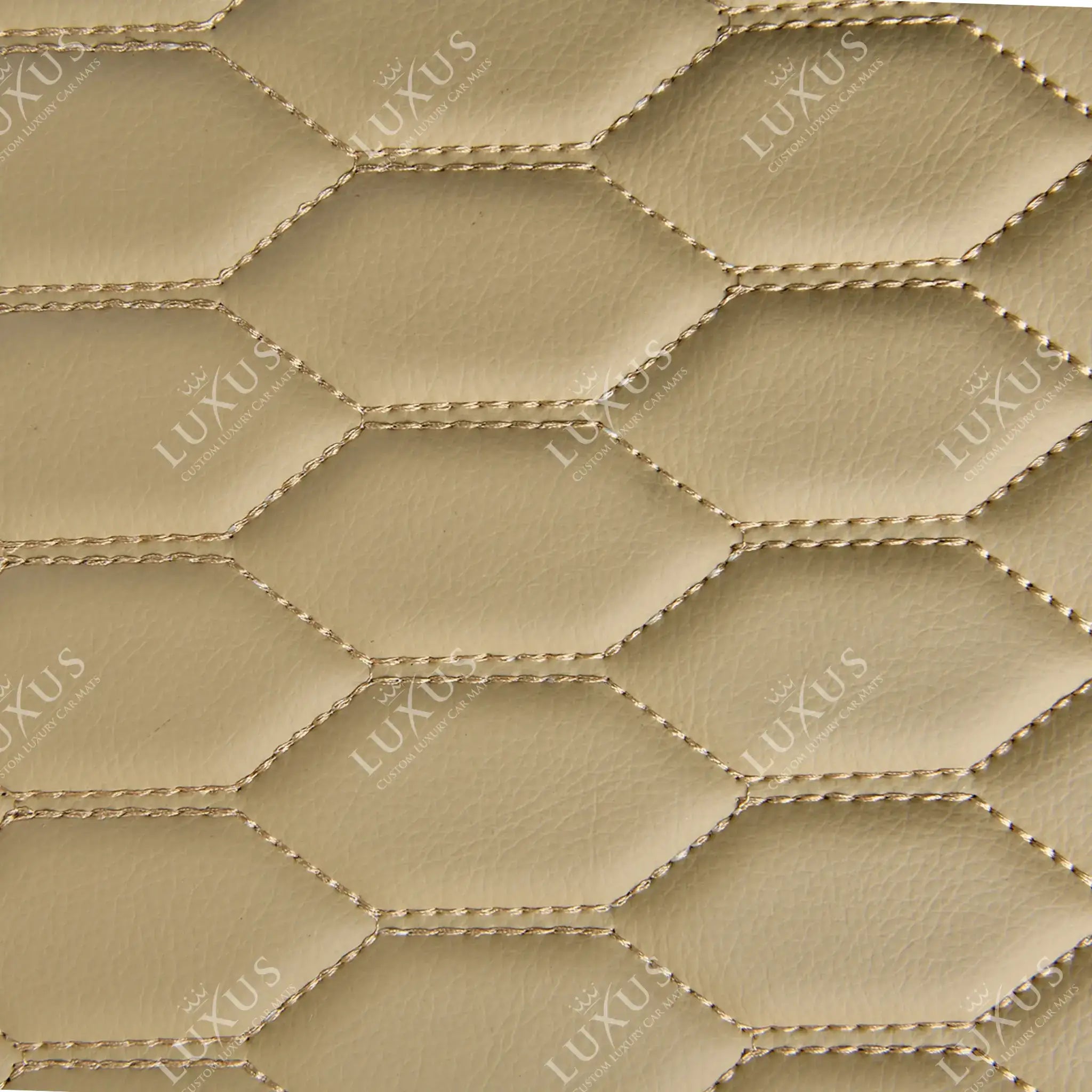 Luxus Honeycomb XtendFit Series Trunk Mat | Cream Beige