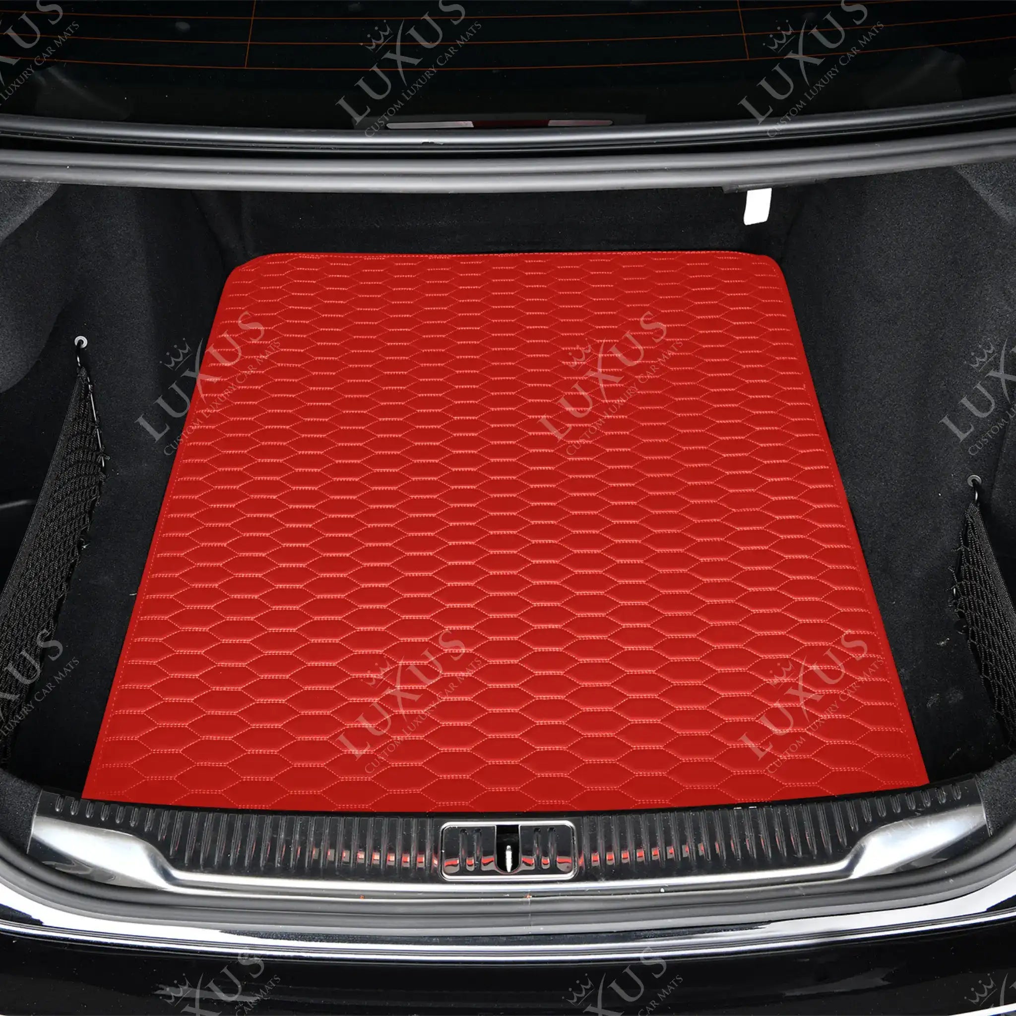 Luxus Premium Honeycomb Custom Base Trunk Liner | Ferrari Red