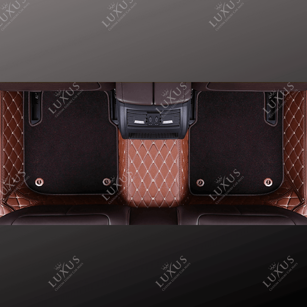 Luxus Car Mats™ - Luxe automattenset met zwarte en blauwe stiksels