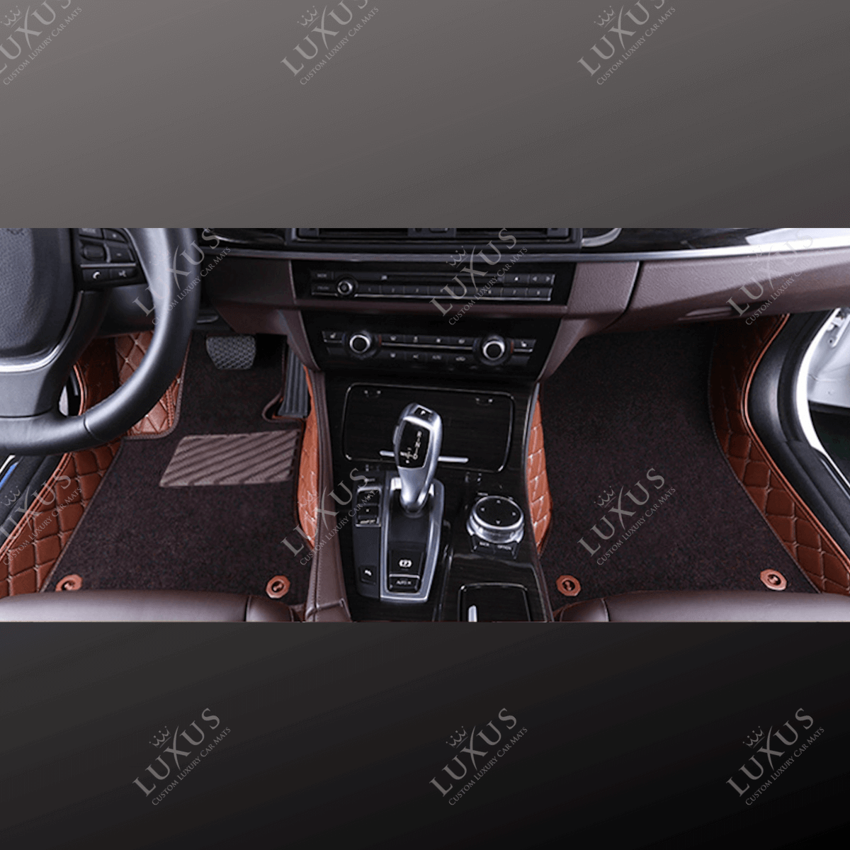 Luxus Car Mats™ - Luxe automattenset met zwarte en blauwe stiksels