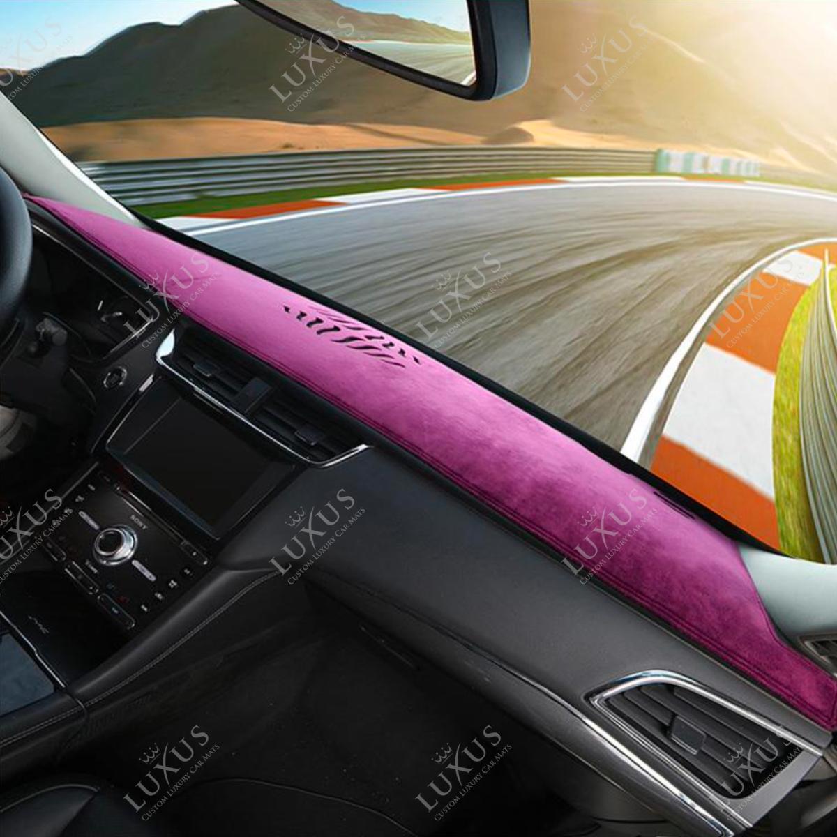 Dashboard Dash Mat Cover Pad Luxus Car Mats Custom Interior Protector  SunShield Non-slip Cover Decoration Accessories Suede Purple
