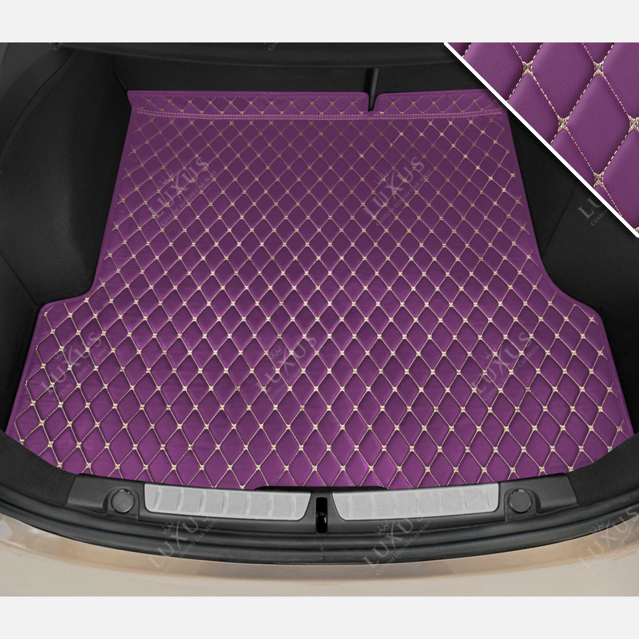 Luxus Premium Diamond Custom Base Trunk Liner | Lavender Purple