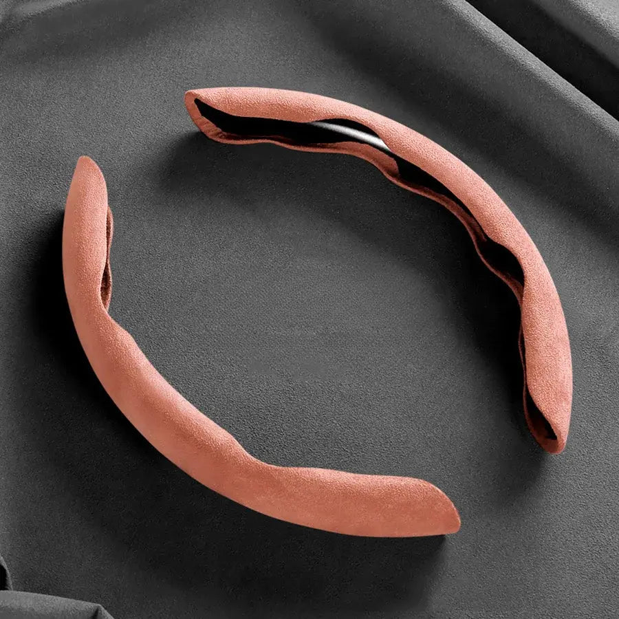 Luxus Suede Minimalist Steering Wheel Cover