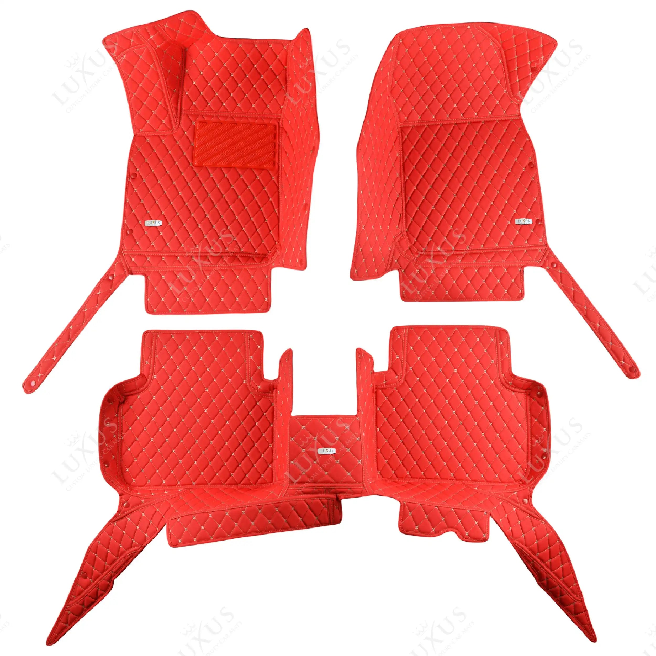 Luxus Car Mats™ - Set di tappetini per auto di lusso rosso Ferrari