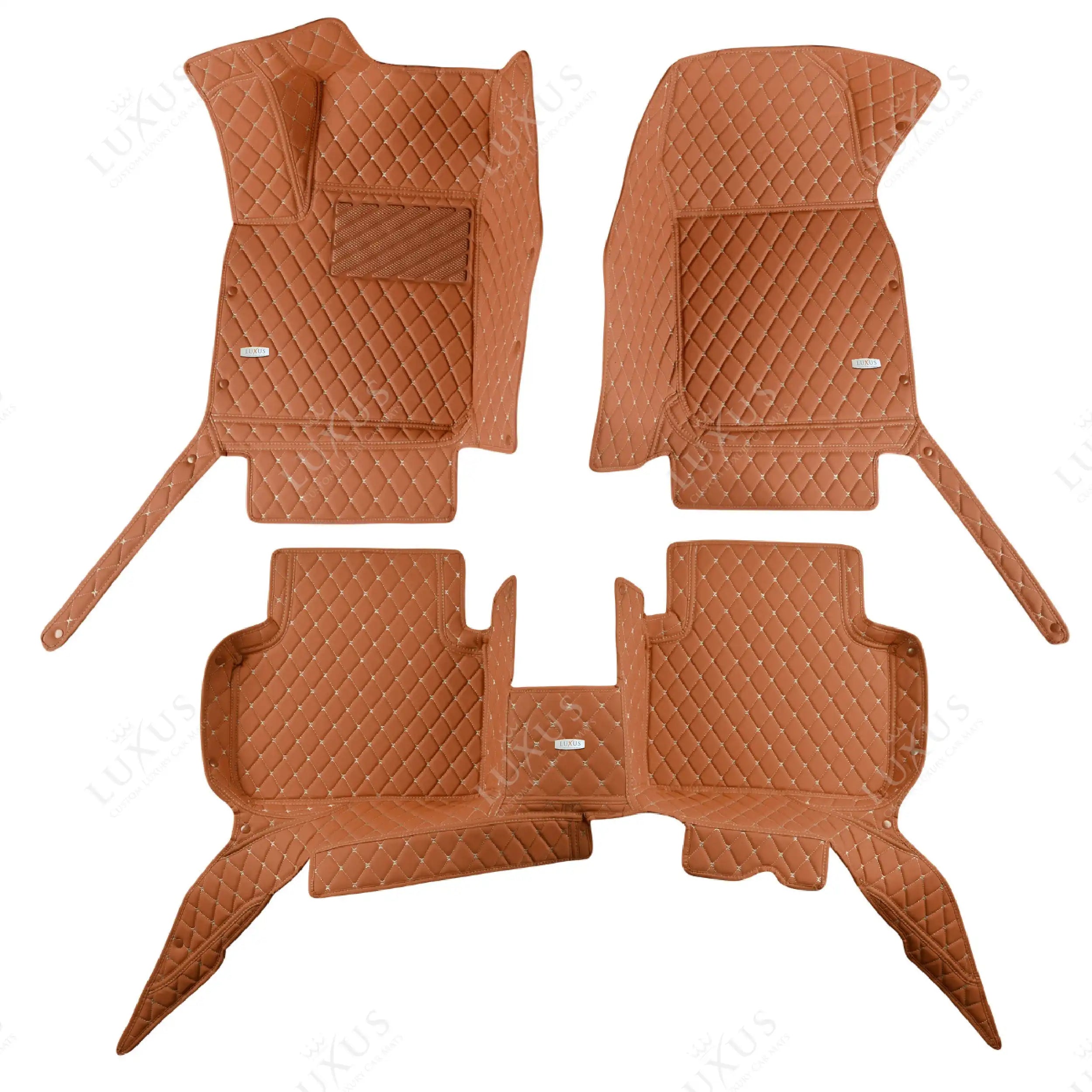 Luxus Car Mats™ - Caramel Bruin Luxe Automatten Set