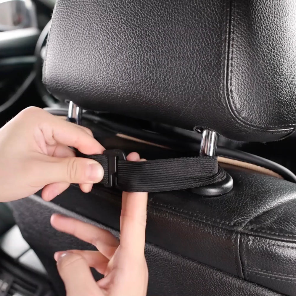 Wrapping the VeilFit strap around both headrest posts