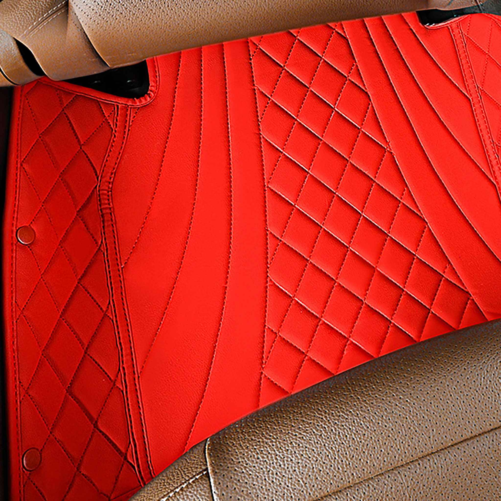 NEW Ferrari Red Hybrid Luxury Car Mats Set