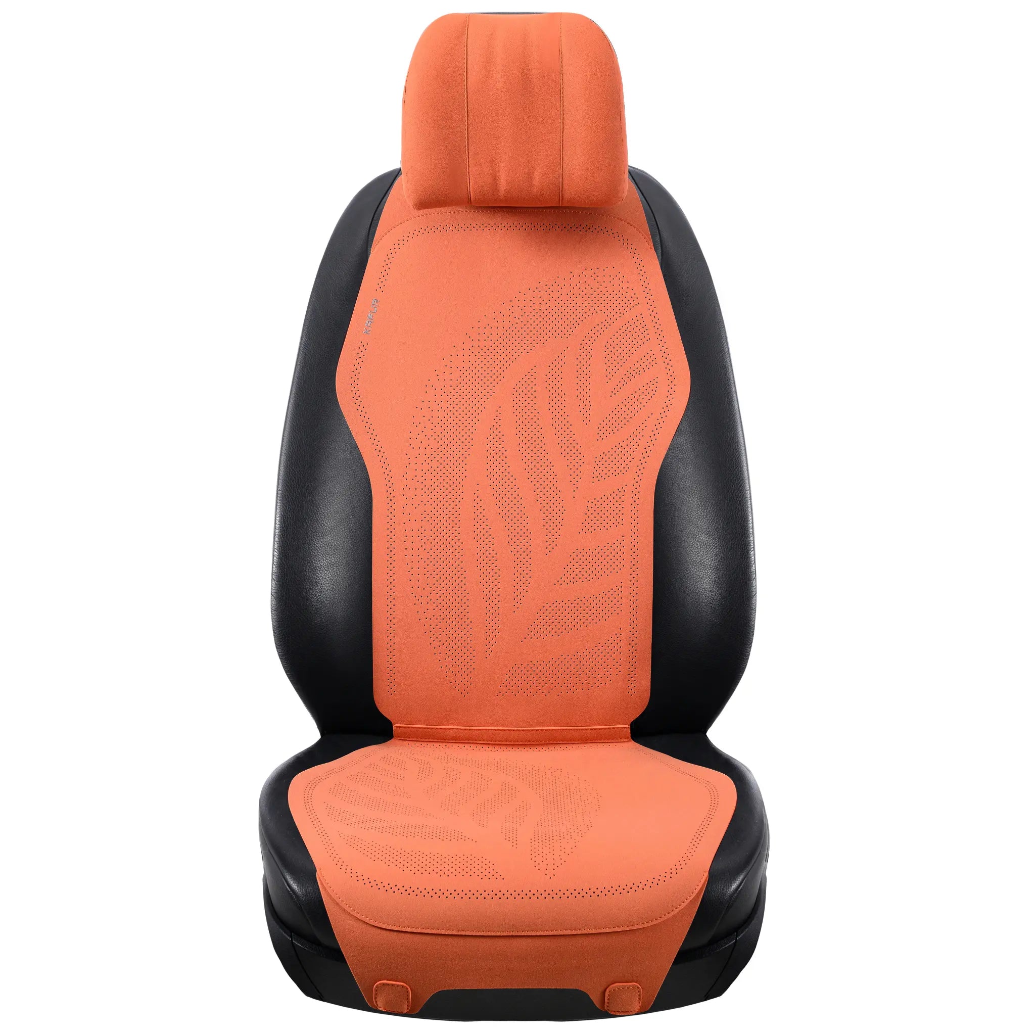 Luxus Premium Breathable Minimalist Suede Seat Covers | Velvet Tangerine