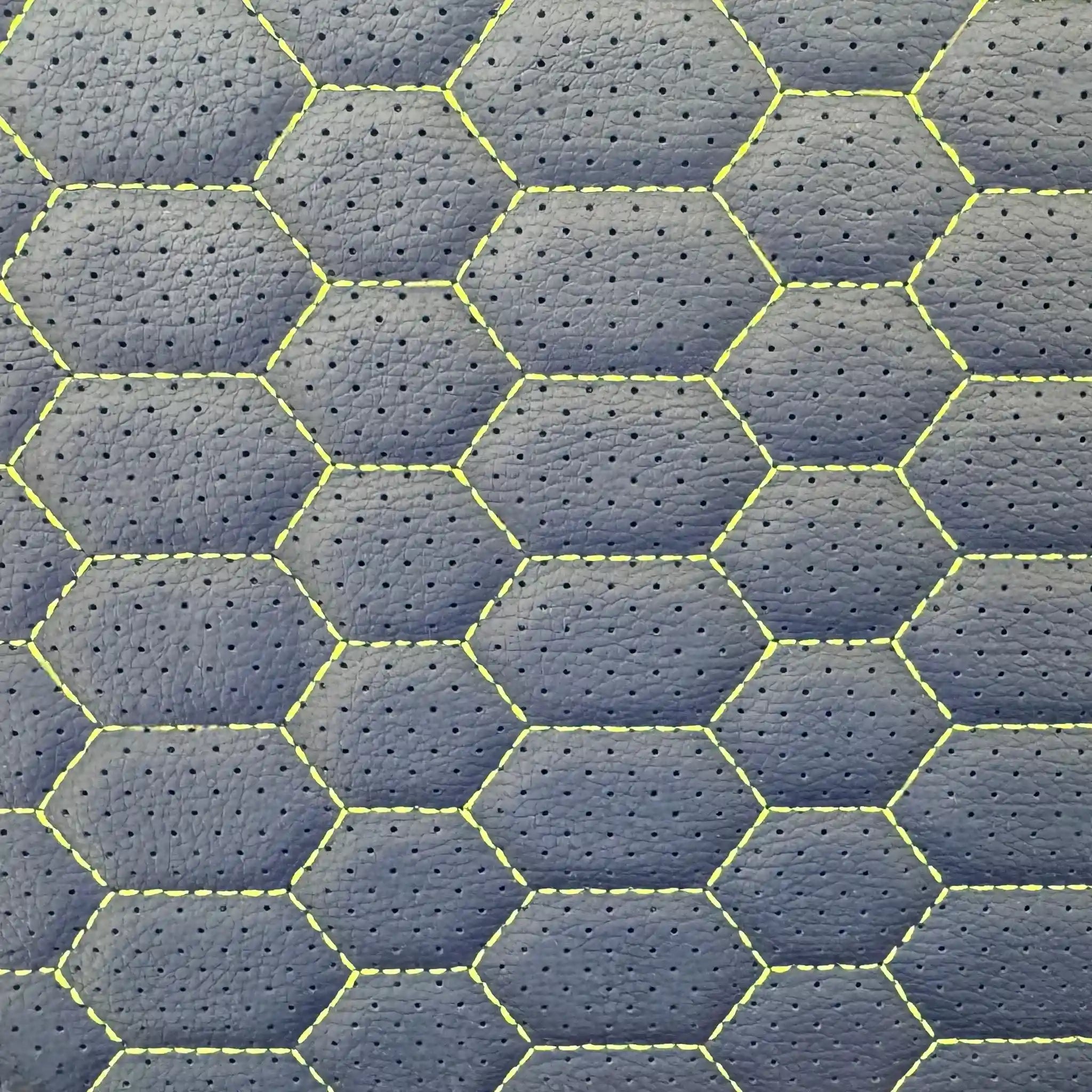 NEW Black & Lime Green Honeycomb Stitching Car Trunk Organizer by Luxus