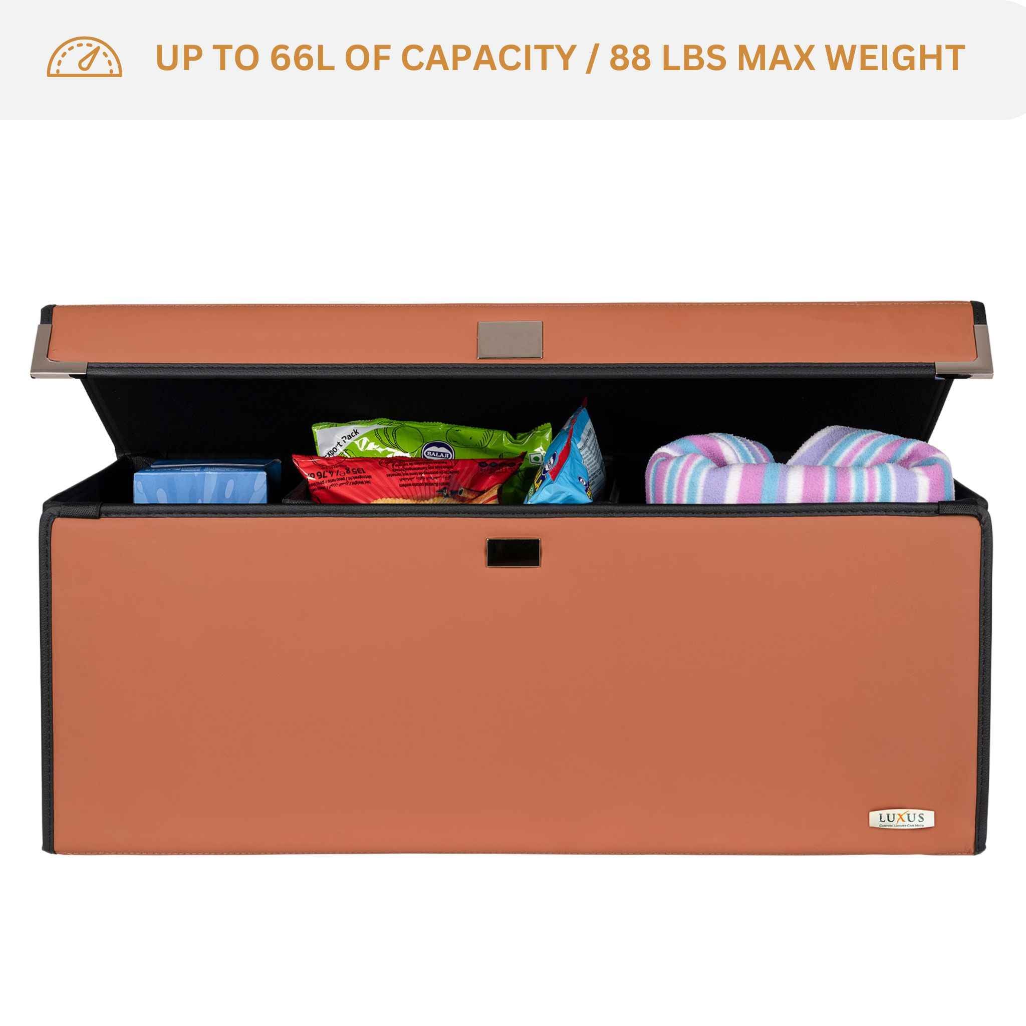 NEW Plain Caramel Bown | Luxury Trunk Organizer by Luxus