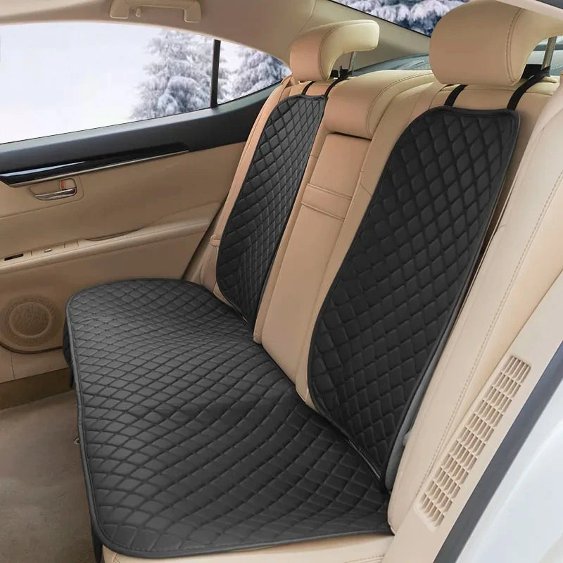 Black & Black Stitching Universal Diamond Seat Covers