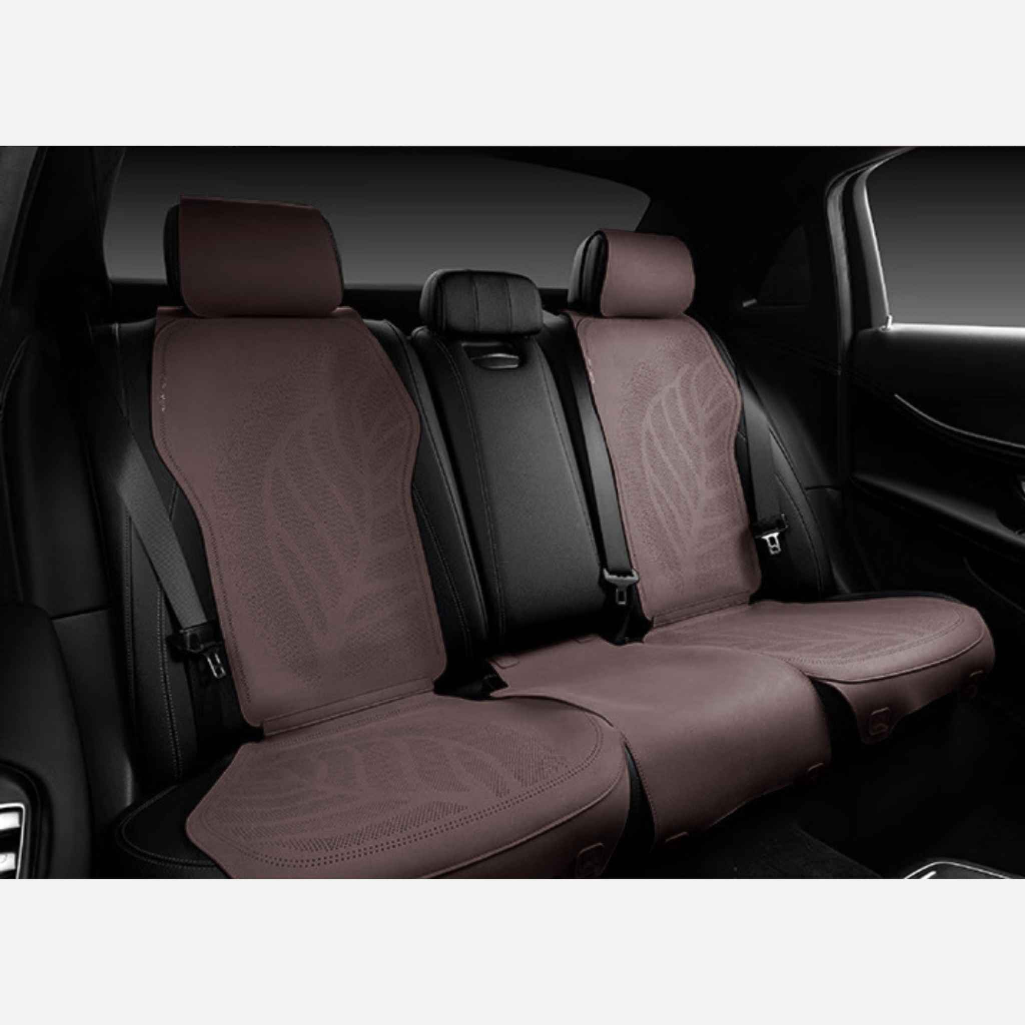 Luxus Premium Breathable Minimalist Suede Seat Covers | Velvet Mocha