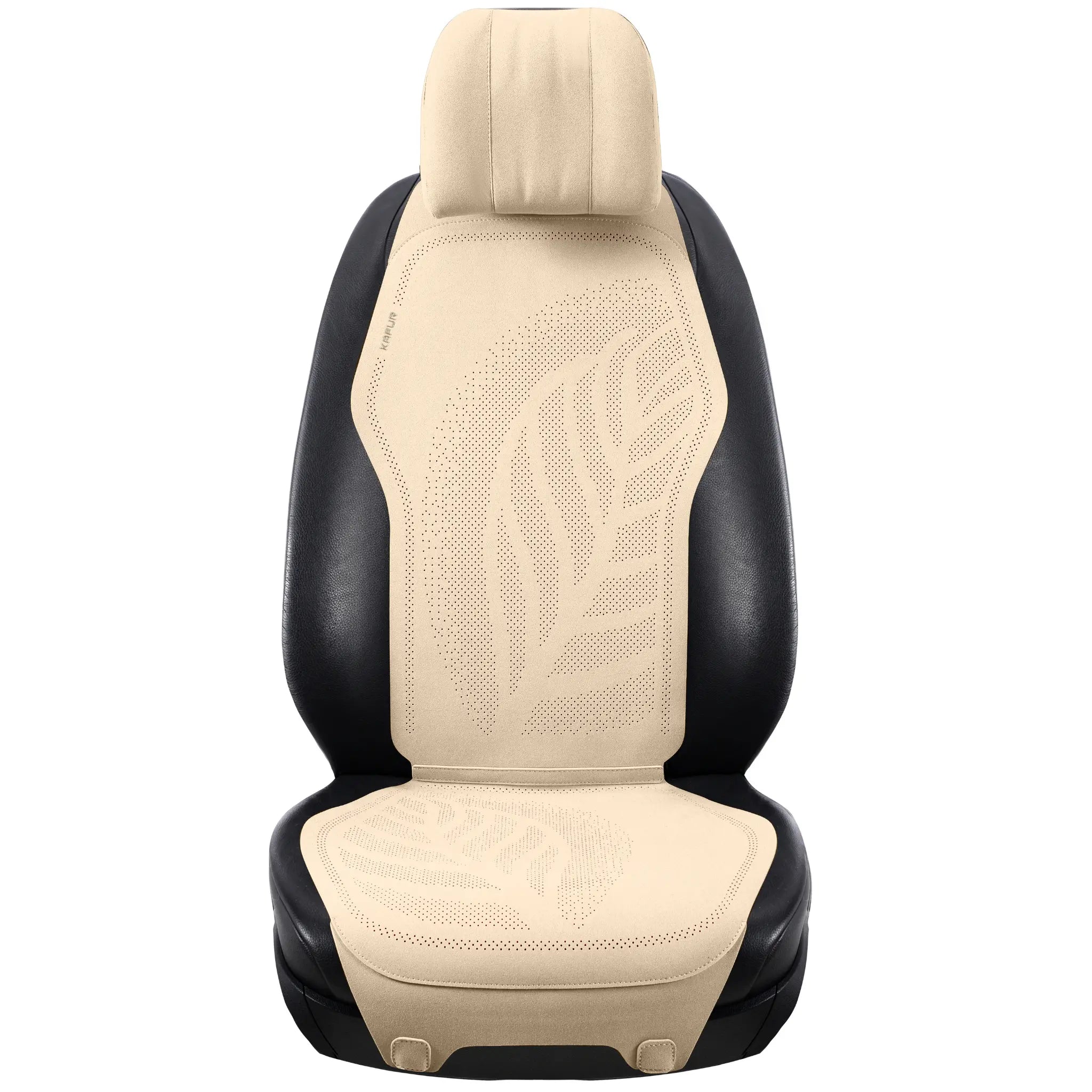 Luxus Premium Breathable Minimalist Suede Seat Covers | Velvet Cream