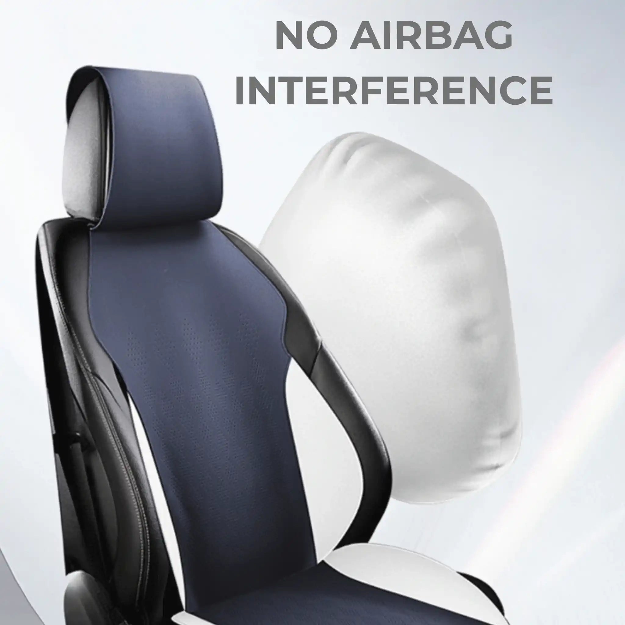 Breathable Minimalist Suede Seat Covers | Sky Blue