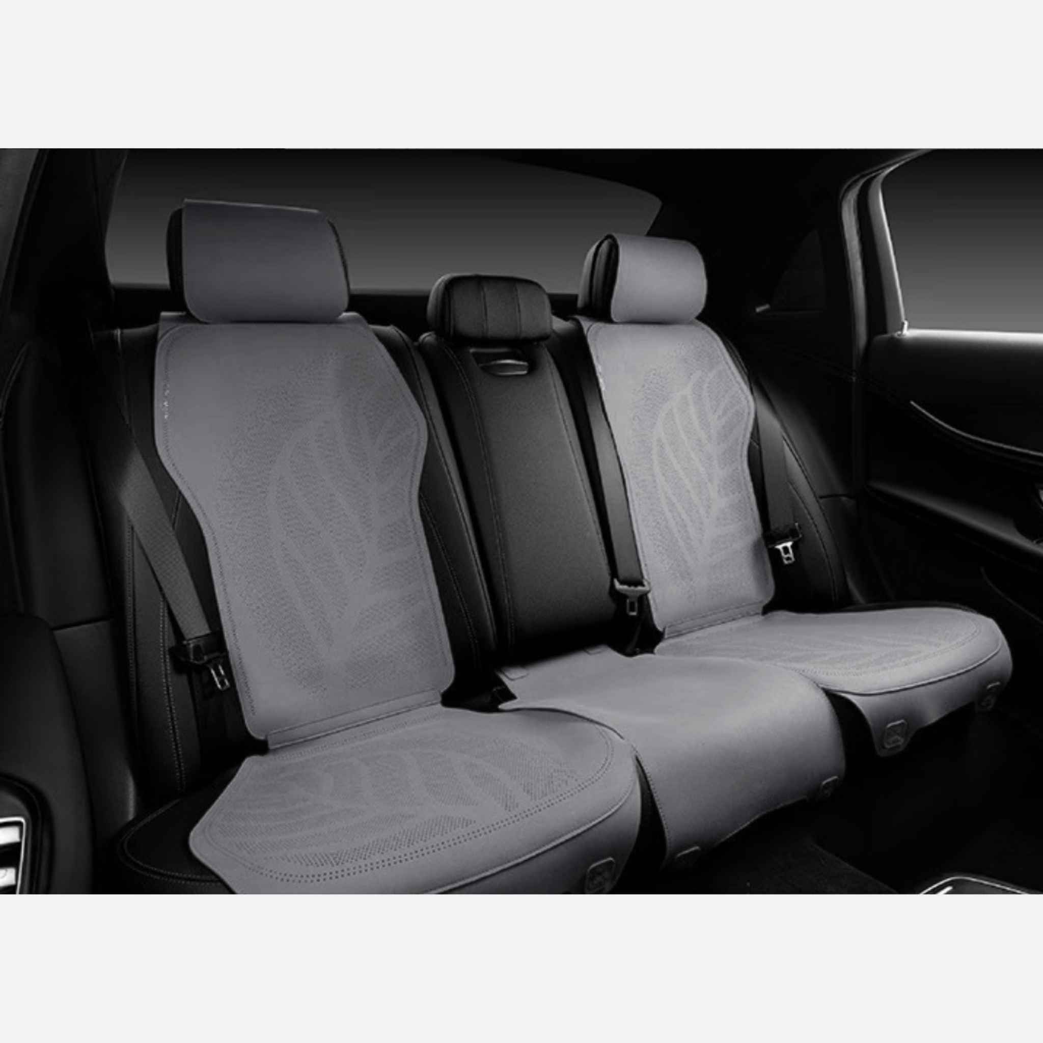 Breathable Minimalist Suede Seat Covers | Slate Gray