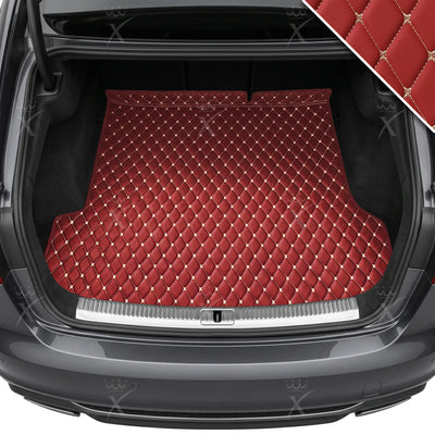 Luxus Diamond Base Series Trunk Mat | Cherry Red