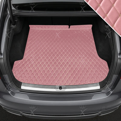 Luxus Car Mats™ - Kersenrode luxe lederen koffer-/koffermat