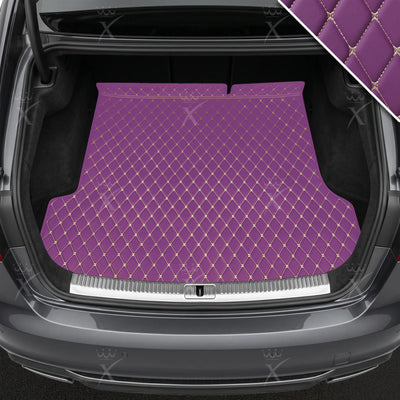 Luxus Car Mats™ – Lavender Purple Luxus-Leder-Kofferraum-/Kofferraummatte