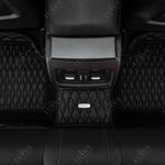 Twin-Diamond Black & Black Stitching Luxury Car Mats Set