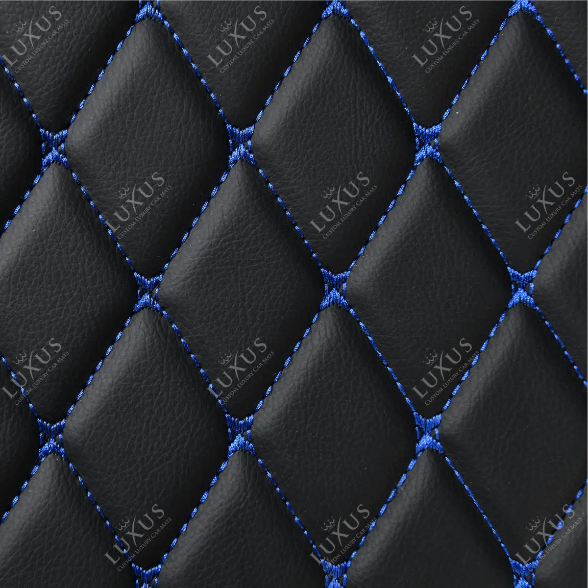 Sample | Diamond Series | Black & Blue Stitching