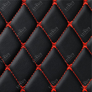 Luxus Car Mats™ - Luxe automattenset met zwarte en rode stiksels