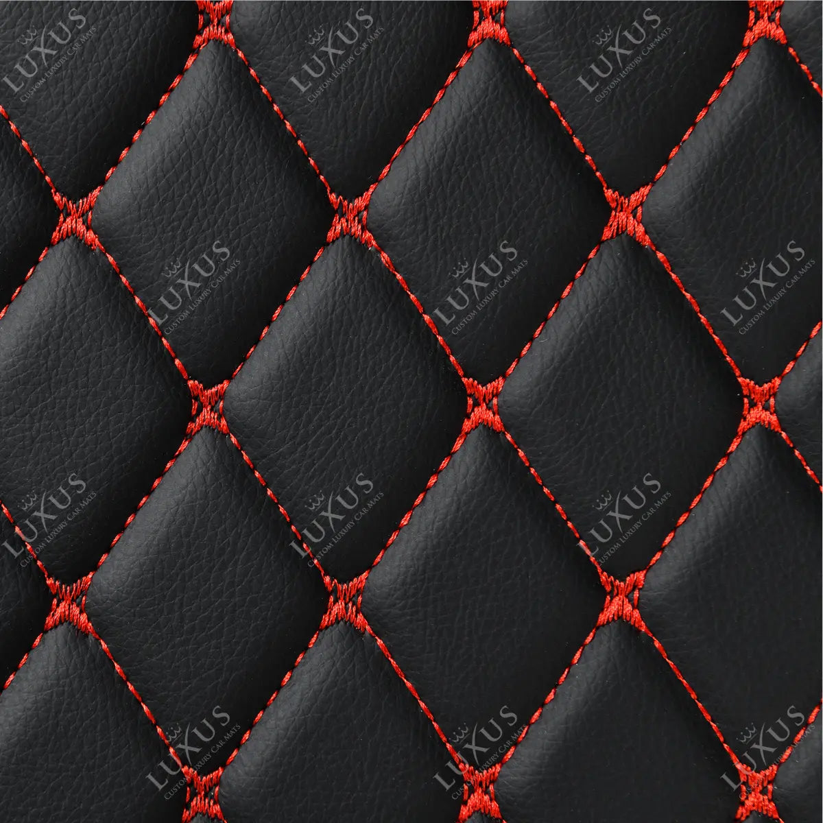 Sample | Diamond Series | Black & Red Stitching