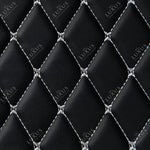 Black & White Stitching Diamond Luxury Car Mats Set
