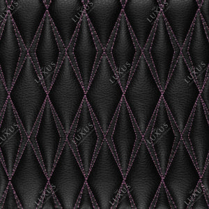 Black & Purple Stitching Twin-Diamond Luxury Boot/Trunk Mat