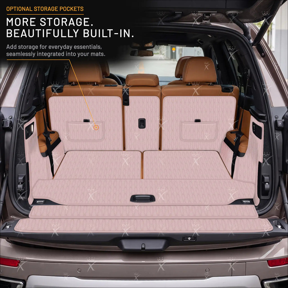 Luxus Twin-Diamond 360Fit Series Trunk Mat | Blossom Pink