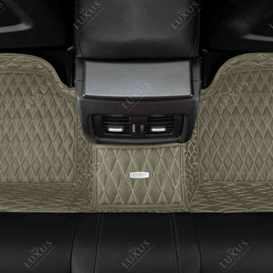 Twin-Diamond Brownish Grey Luxury Car Mats Set