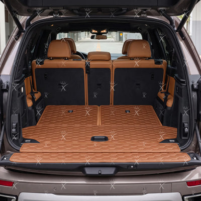 Luxus Honeycomb BaseFit Series Trunk Mat | Caramel Brown