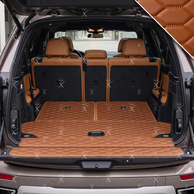 Luxus Honeycomb BaseFit Series Trunk Mat | Caramel Brown