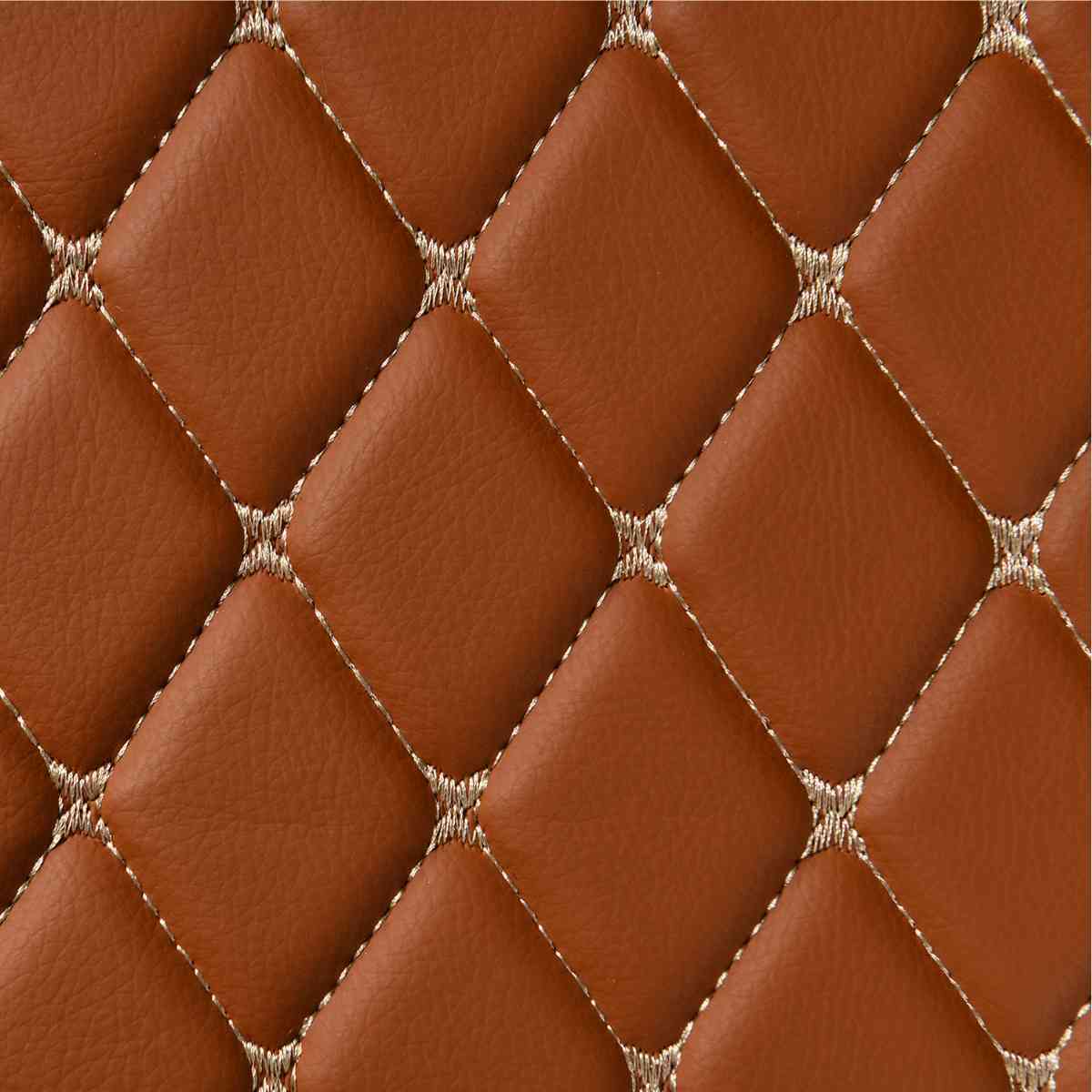 Luxus Car Mats™ - Svart og svart søm 3D luksusskinnstøvel/bagasjematte