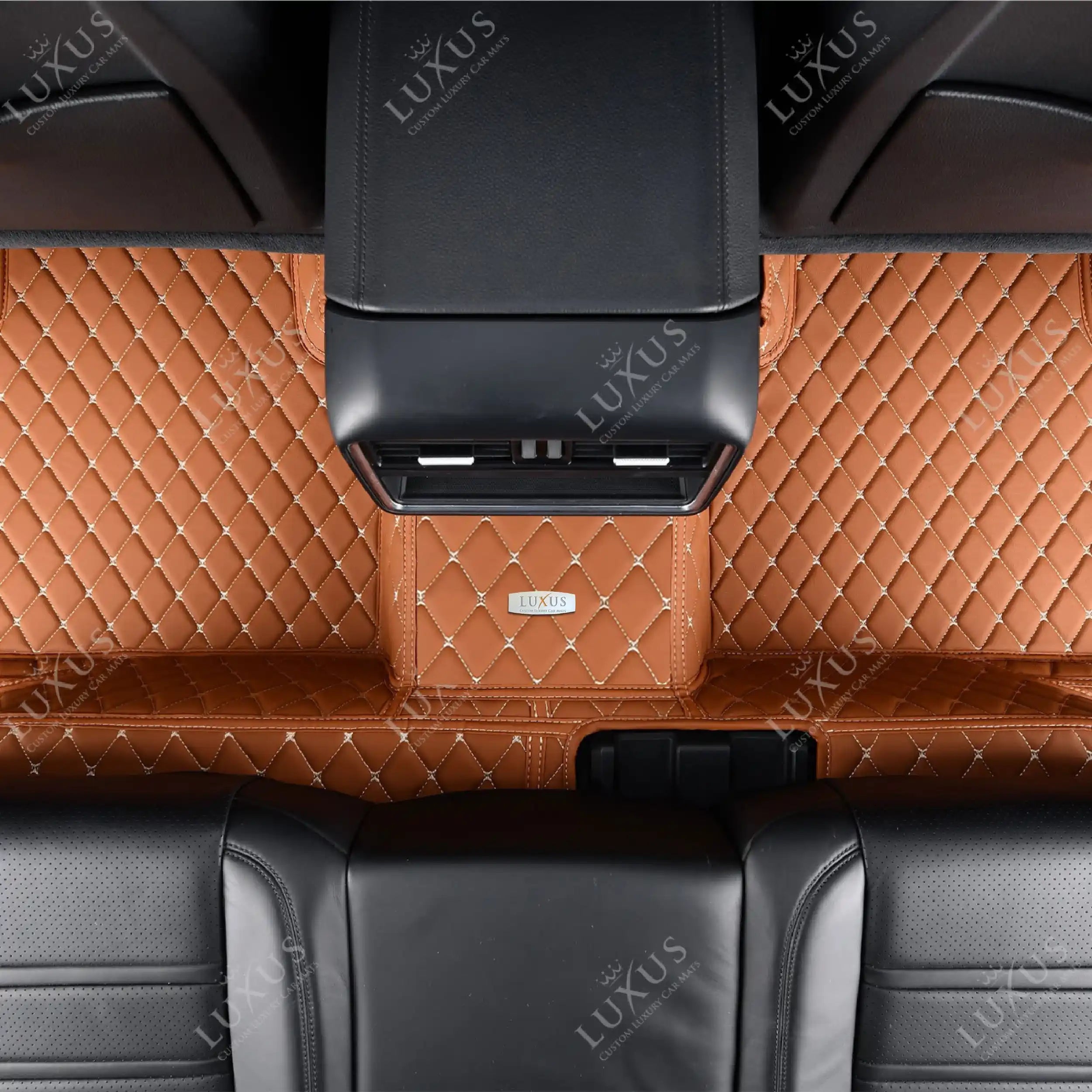 Luxus Car Mats™ - Juego de alfombrillas de lujo marrón caramelo