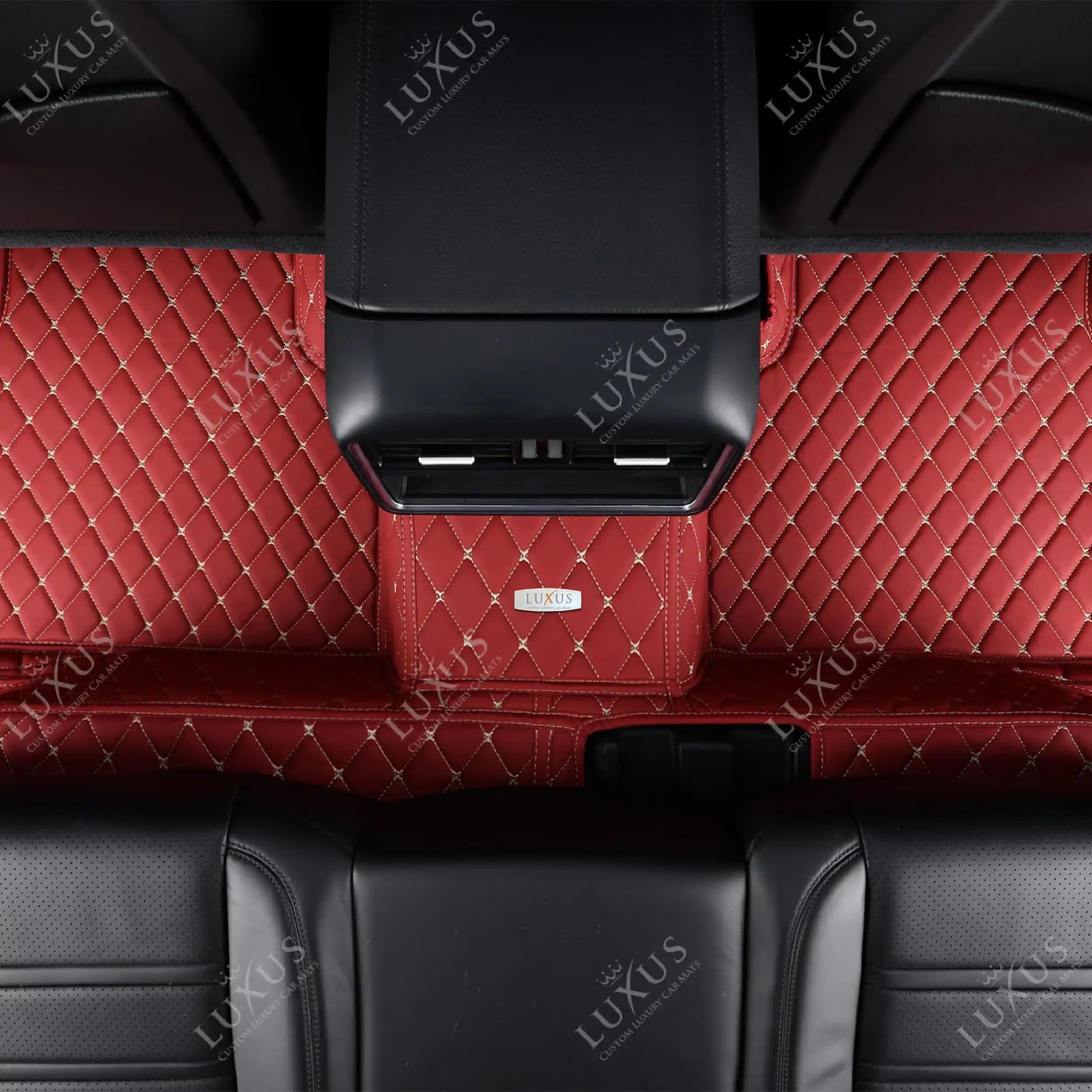 Luxus Car Mats™ – Kirschrotes Luxus-Automatten-Set