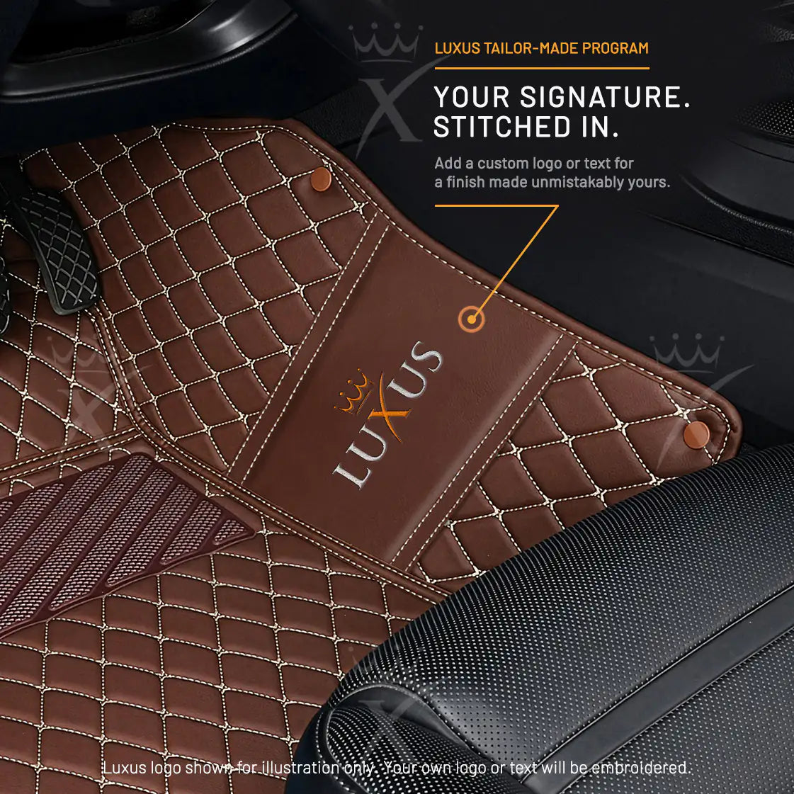Luxus Car Mats™ - Chocoladebruin Luxe Automattenset
