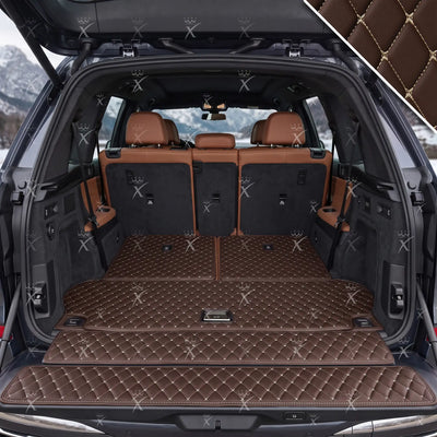 Luxus Diamond BaseFit Series Trunk Mat | Chocolate Brown