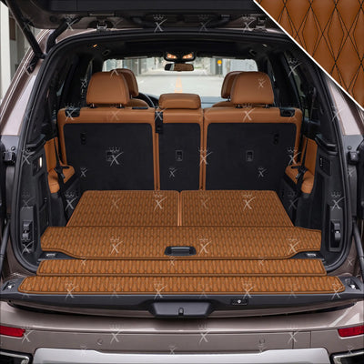 Luxus Twin-Diamond Base Series Trunk Mat | Chocolate Brown