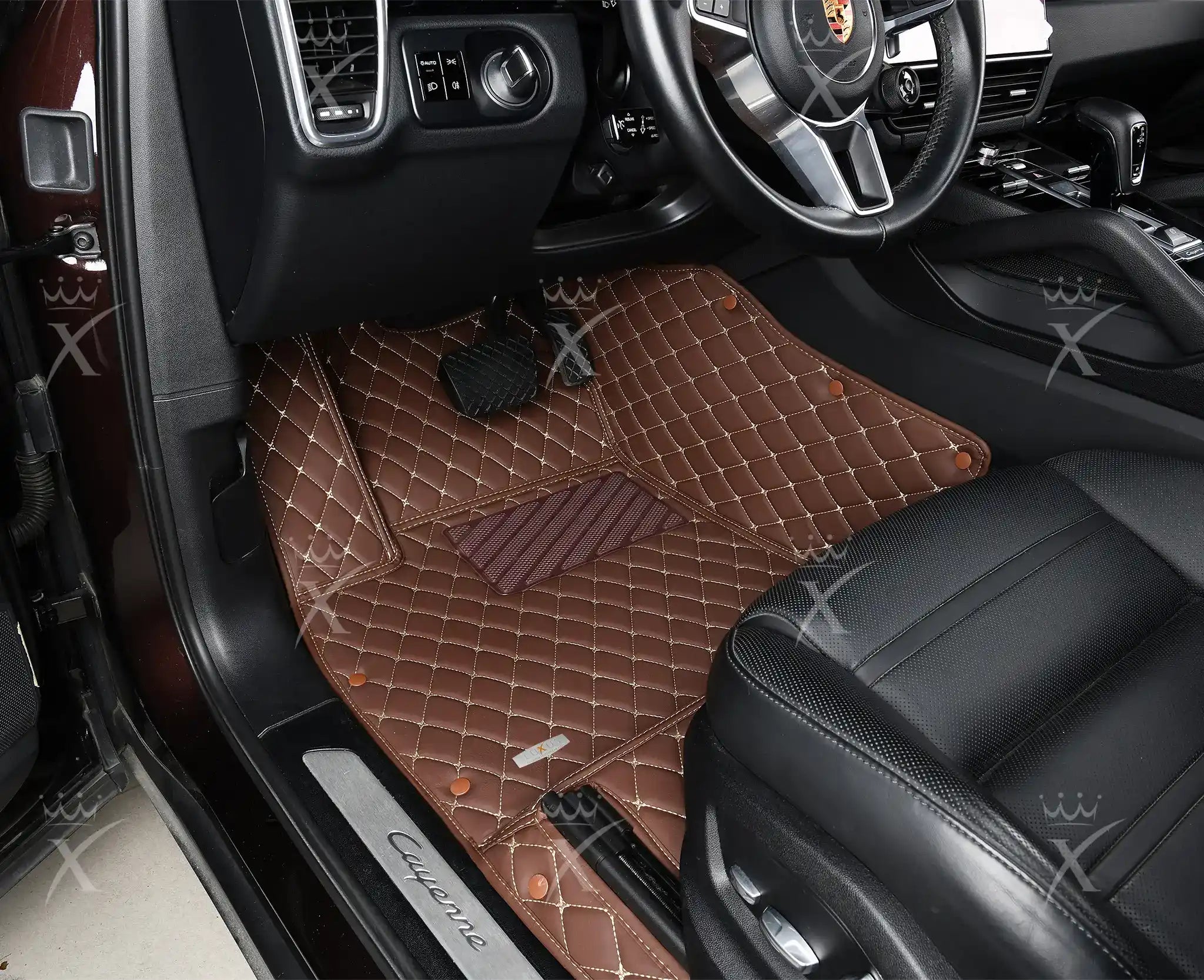 Luxus Car Mats™ - Chocoladebruin Luxe Automattenset