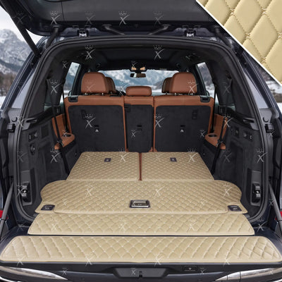 Luxus Diamond BaseFit Series Trunk Mat | Cream Beige