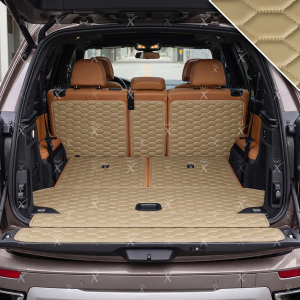 Luxus XtendFit Honeycomb Trunk Mat - Cream Beige