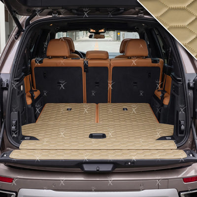 Luxus Honeycomb BaseFit Series Trunk Mat | Cream Beige