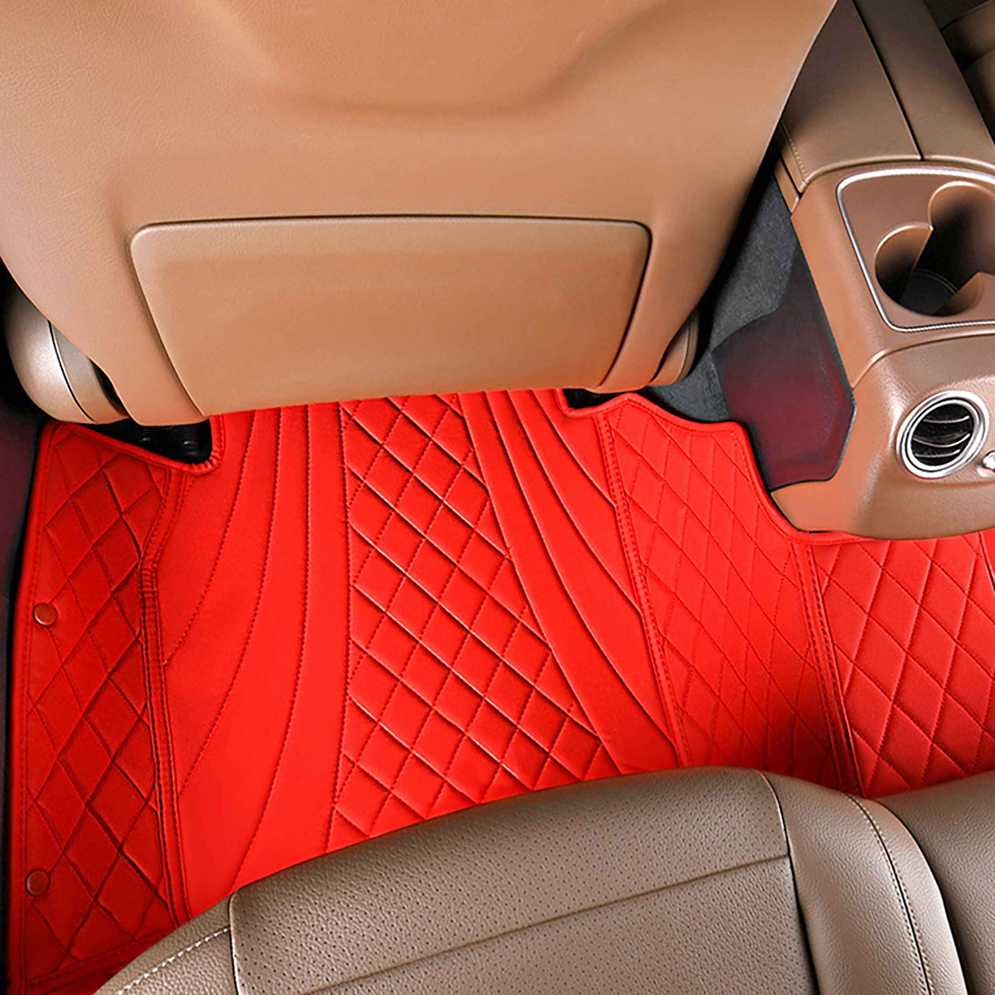 NEW Ferrari Red Hybrid Luxury Car Mats Set