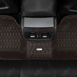 Twin-Diamond Dark Chocolate Brown Luxury Car Mats Set