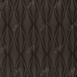 Dark Chocolate Brown Twin-Diamond Luxury Boot/Trunk Mat
