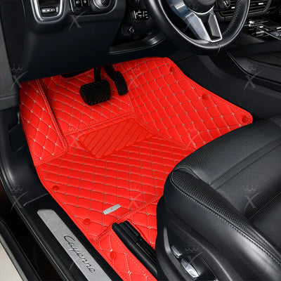 Luxus Car Mats™ – Luxus-Automatten-Set in Ferrari-Rot