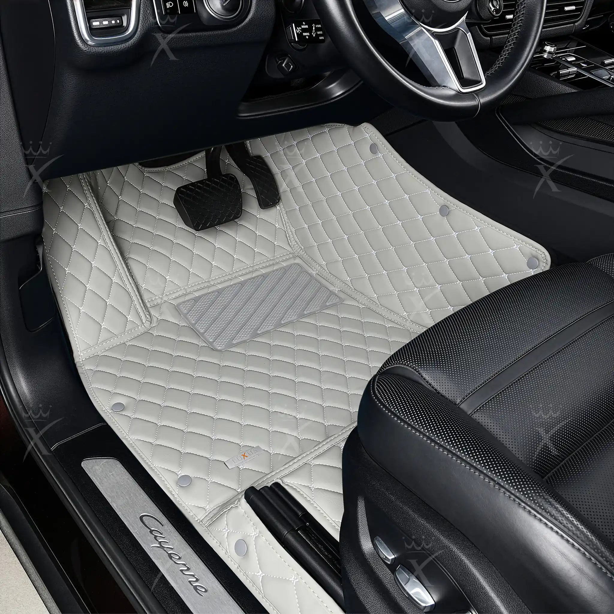 Luxus Car Mats™ - Lichtgrijze luxe automattenset